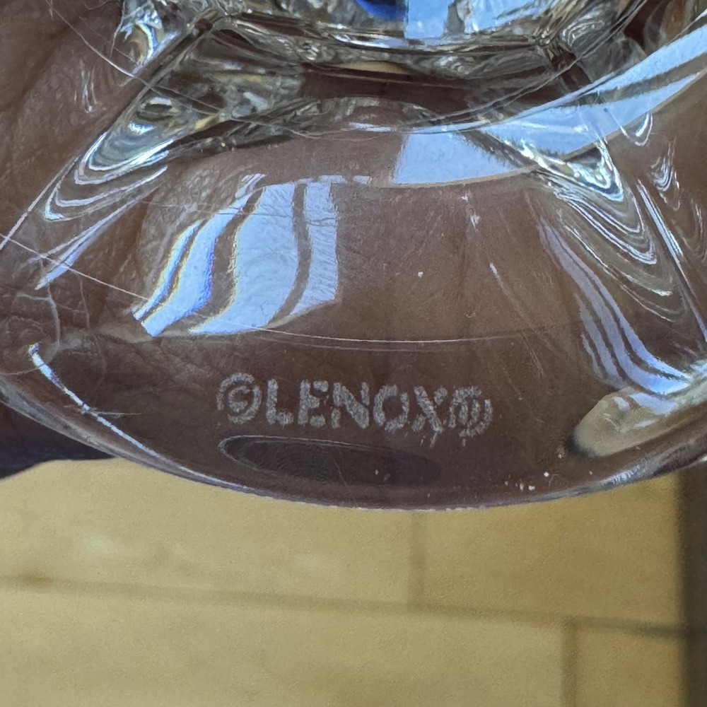 Lenox Butterfly Meadow Crystal Sugar Bowl Creamer Salt Pepper Shaker Set 4 Piece - Picture 6 of 6